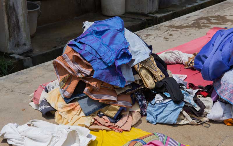 drying hand washed clothes